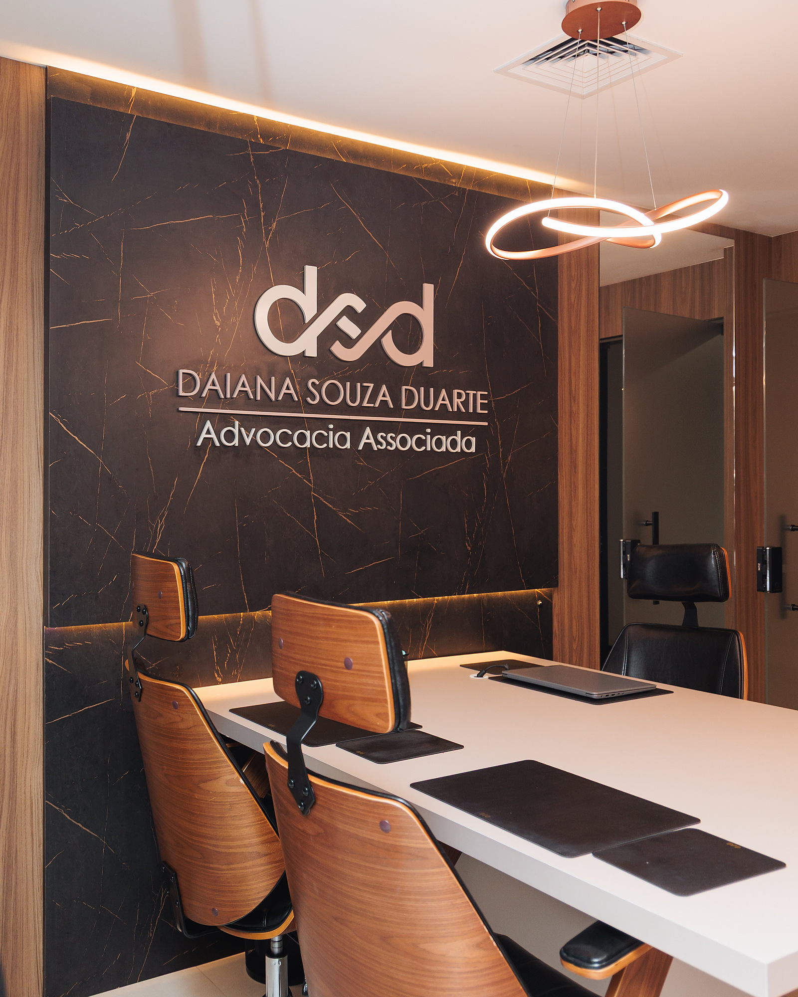 Recepção do escritório DSD Advocacia Associada em Palhoça/SC